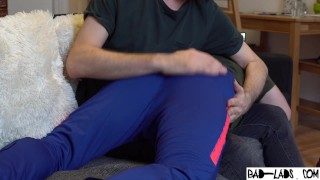 Daddy spanks and fucks bubble butt